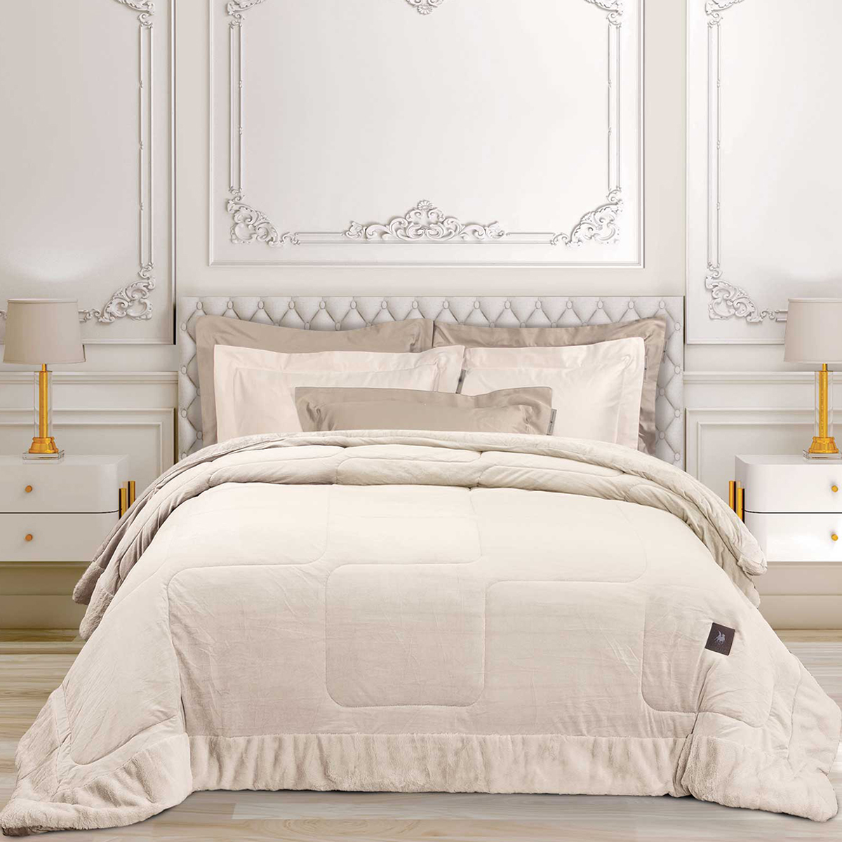 Κουβερτοπάπλωμα King Size (240x250) Greenwich Polo Club Essential 3965 Ivory