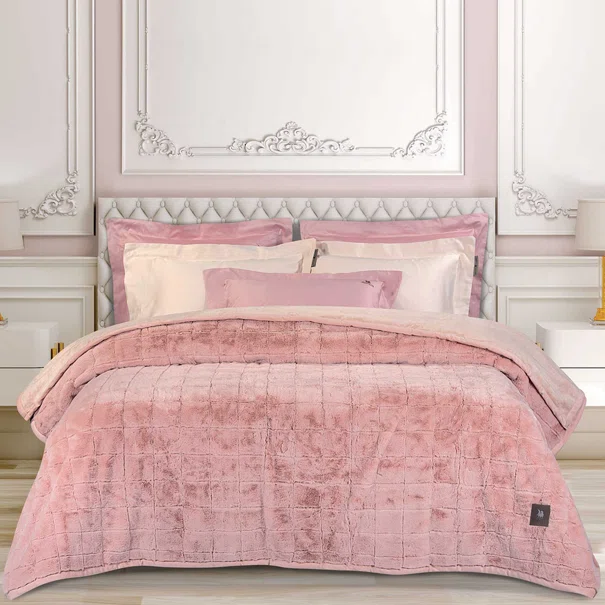 Κουβέρτα Γούνινη Υπέρδιπλη (220x240) Greenwich Polo Club Essential 3499 Salmon
