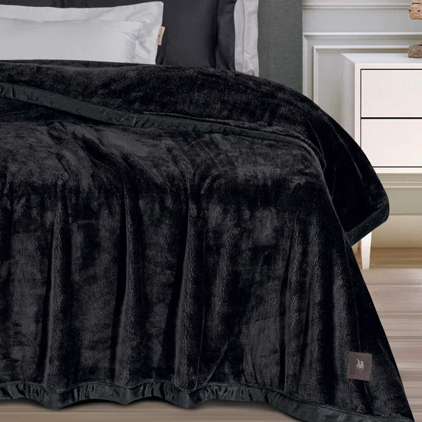 Κουβέρτα Βελουτέ King Size (240x250) Greenwich Polo Club Essential 3975 Black