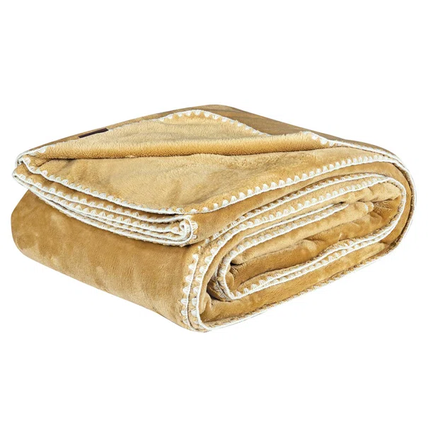 Κουβέρτα Fleece Μονή (170x240) Greenwich Polo Club Essential 4441 Ochre