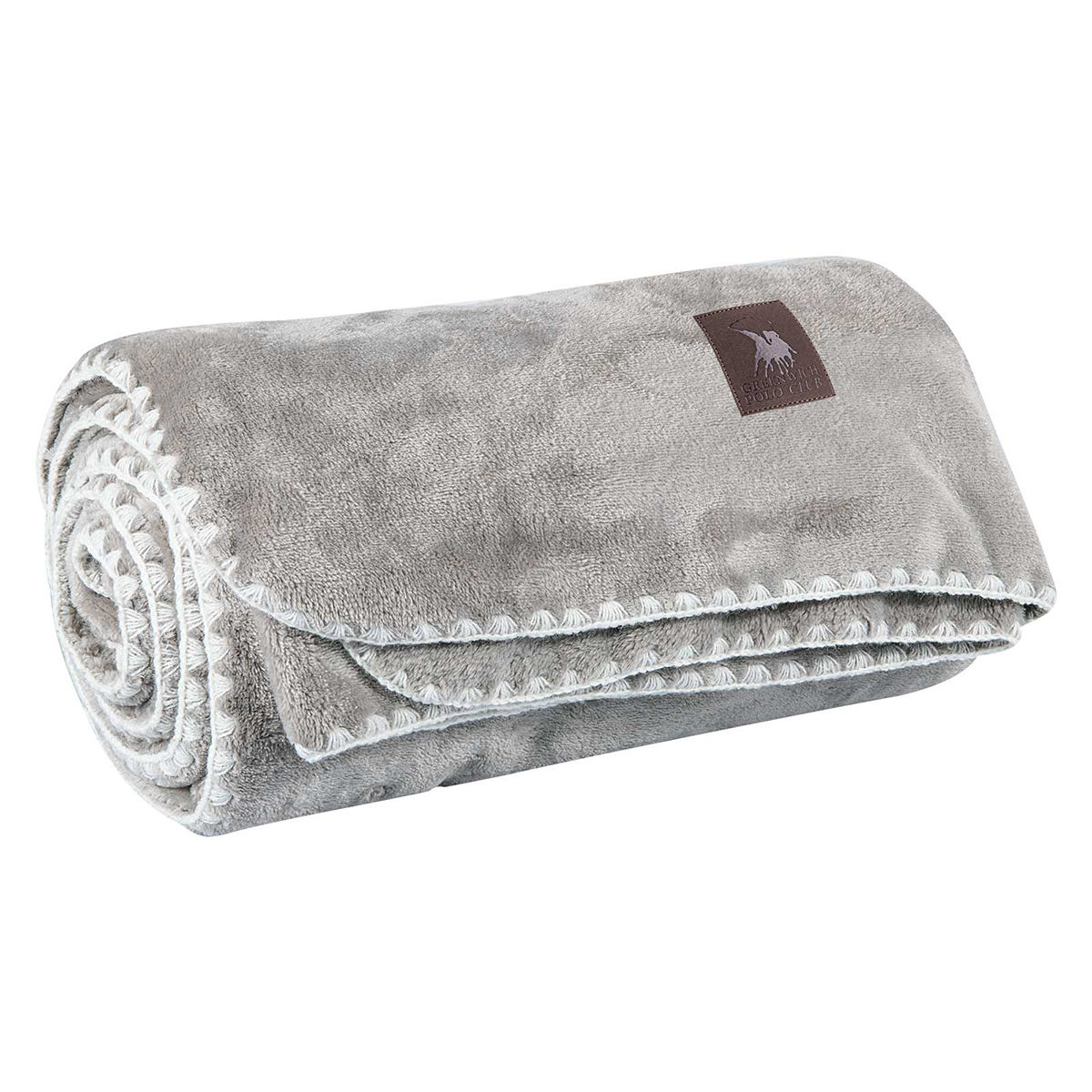 Κουβέρτα Καναπέ Fleece (130X170) Greenwich Polo Club Essential 4439 Grey Λευκά Είδη Σαλονιού Κουβέρτες Spitishop