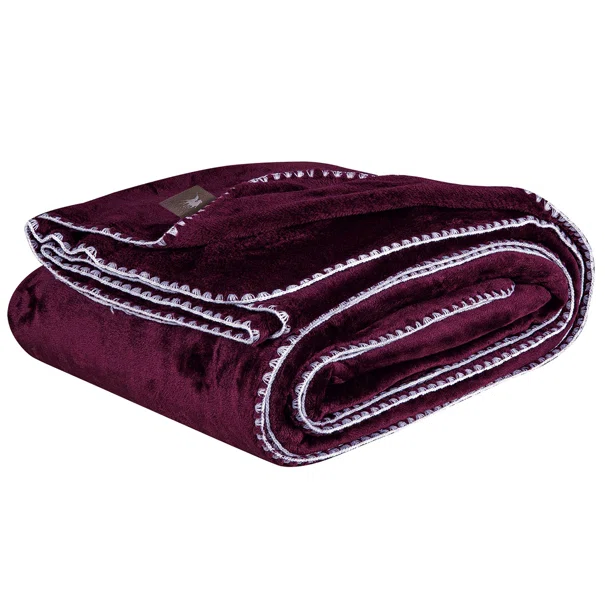 Κουβέρτα Fleece Μονή (170x240) Greenwich Polo Club Essential 4440 Bordeaux