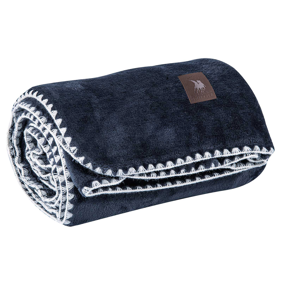 Κουβέρτα Καναπέ Fleece (130X170) Greenwich Polo Club Essential 4442 Royal Blue Λευκά Είδη Σαλονιού Κουβέρτες Spitishop