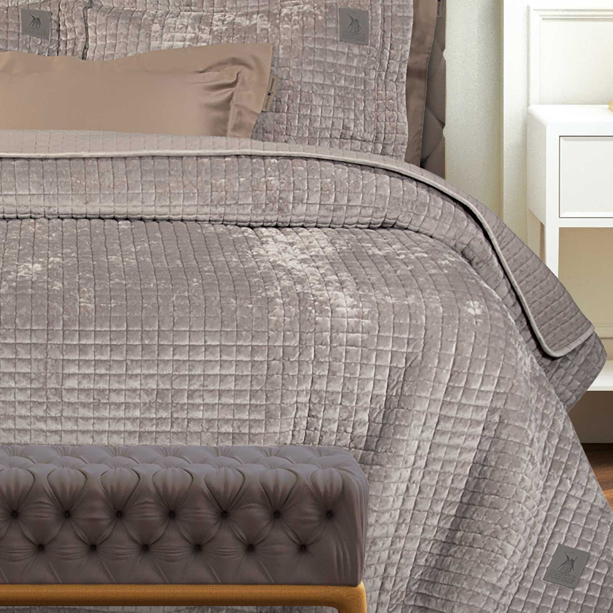 Κουβερτόριο King Size (240X250) Greenwich Polo Club Classic 4432 Taupe Λευκά Είδη Κρεβατοκάμαρας Κουβέρτες Κουβερτόρια - Ριχτάρια Κρεβατιού Υπέρδιπλα 