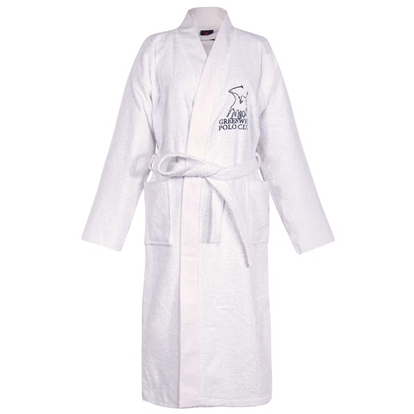 Μπουρνούζι Greenwich Polo Club Essential 3211 White