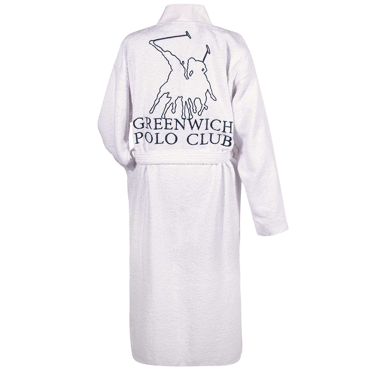 Μπουρνούζι Greenwich Polo Club Essential 3211 White Λευκά Είδη Μπάνιου Μπουρνούζια Ανδρικά Spitishop