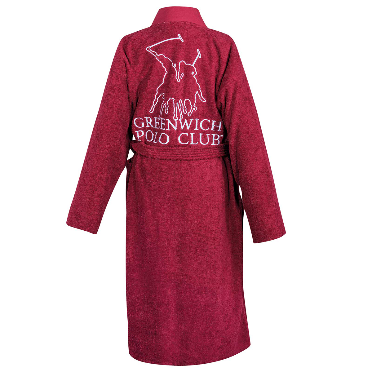 Μπουρνούζι Greenwich Polo Club Essential 3210 Bordeaux Λευκά Είδη Μπάνιου Μπουρνούζια Ανδρικά Spitishop