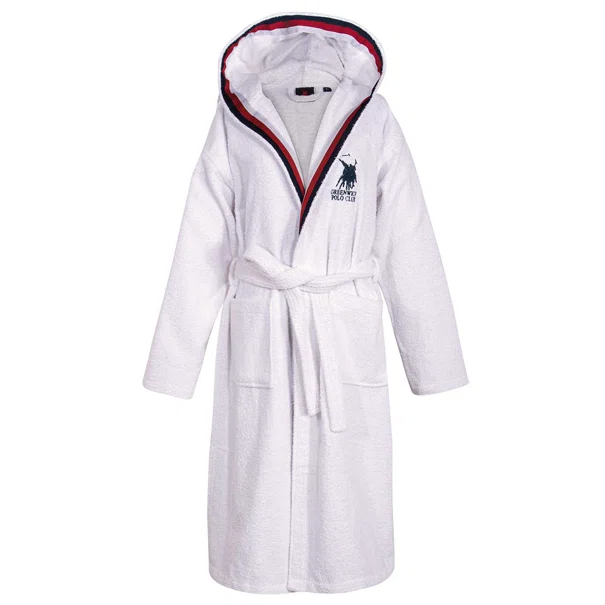 Μπουρνούζι Greenwich Polo Club Essential 3062 White