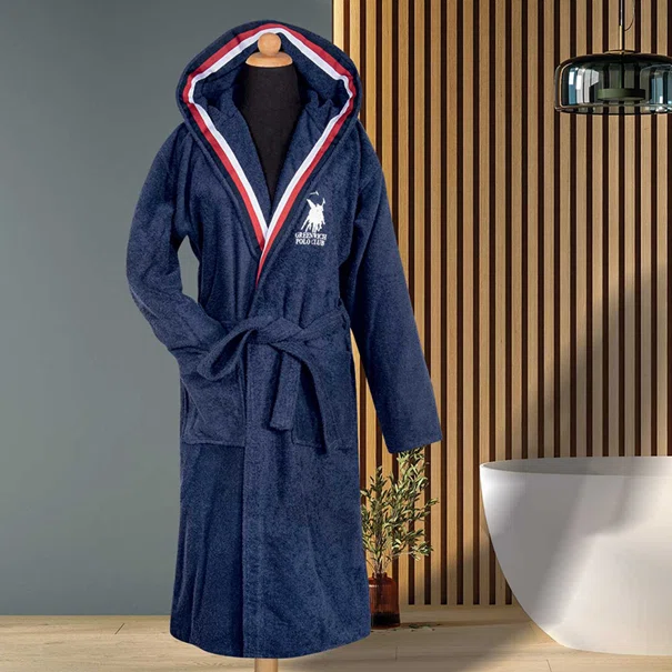 Μπουρνούζι Greenwich Polo Club Essential Navy 3063