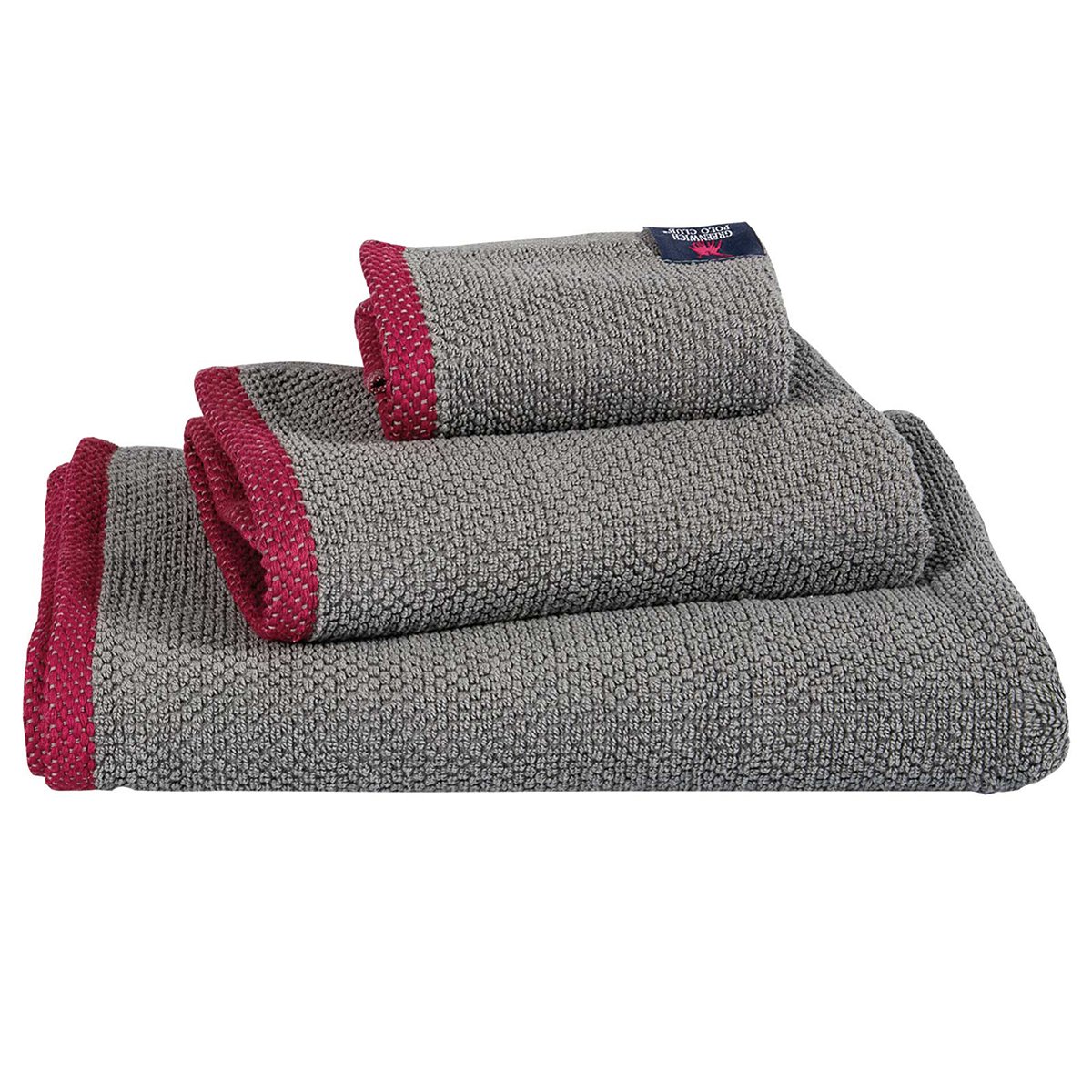 Πετσέτες Μπάνιου (Σετ 3τμχ) Greenwich Polo Club Cozy 4102 Grey 480gsm