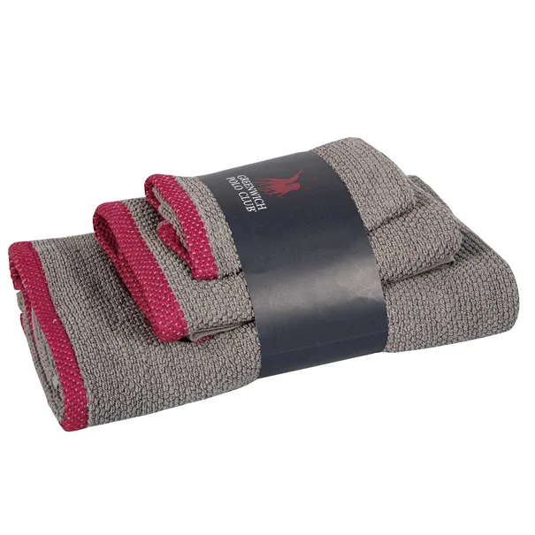 Πετσέτες Μπάνιου (Σετ 3τμχ) Greenwich Polo Club Cozy 4102 Grey 480gsm