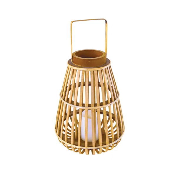 Φανάρι LED Με Μπαταρία Aca Strudel F0711111 Bamboo