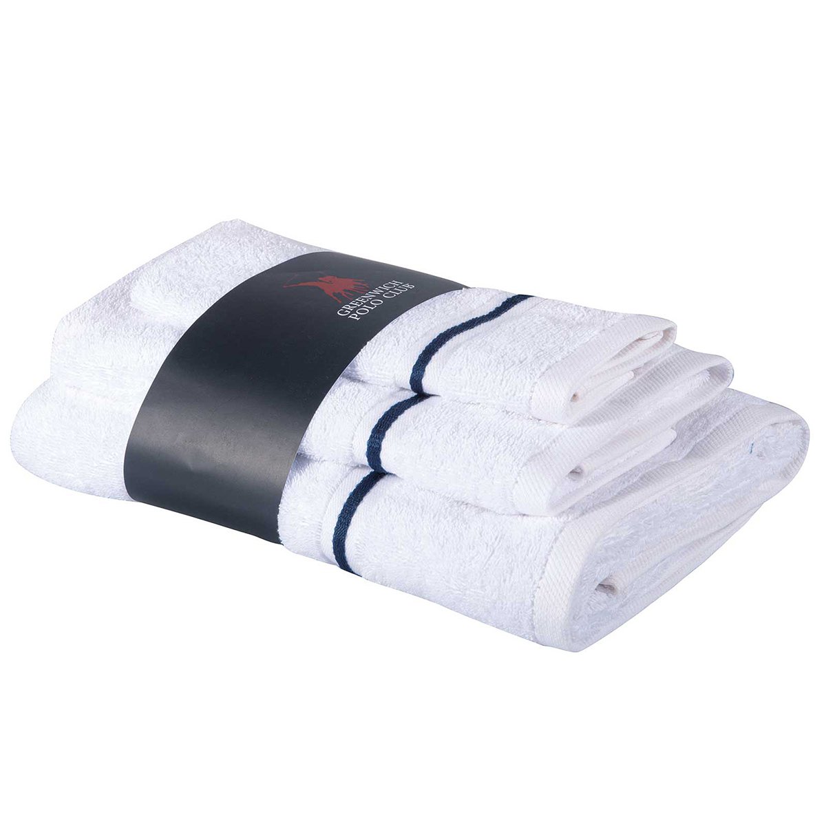 Πετσέτες Μπάνιου (Σετ 3τμχ) Greenwich Polo Club Cozy 4100 White 480gsm