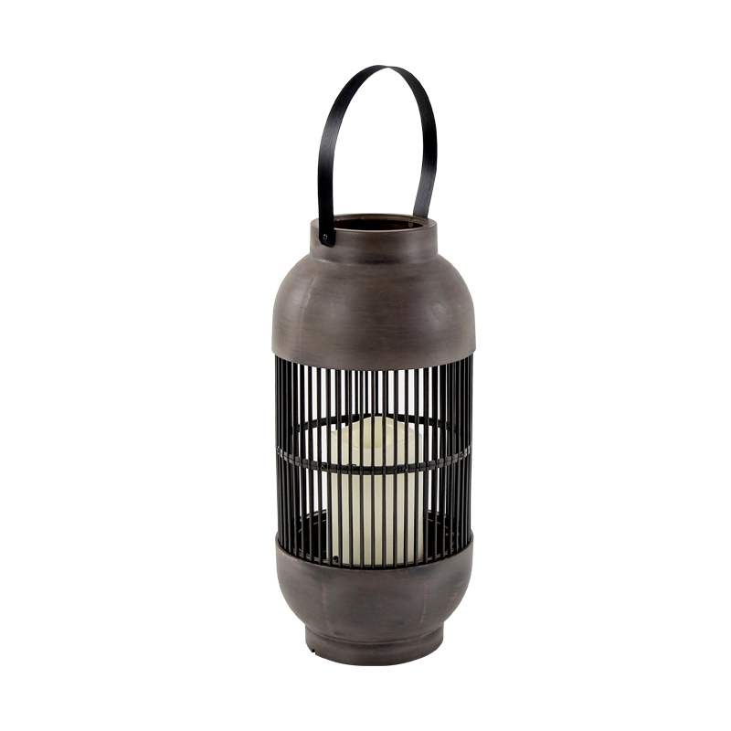 Φανάρι LED Με Μπαταρία Aca Nougat F0711110 Brown Antique