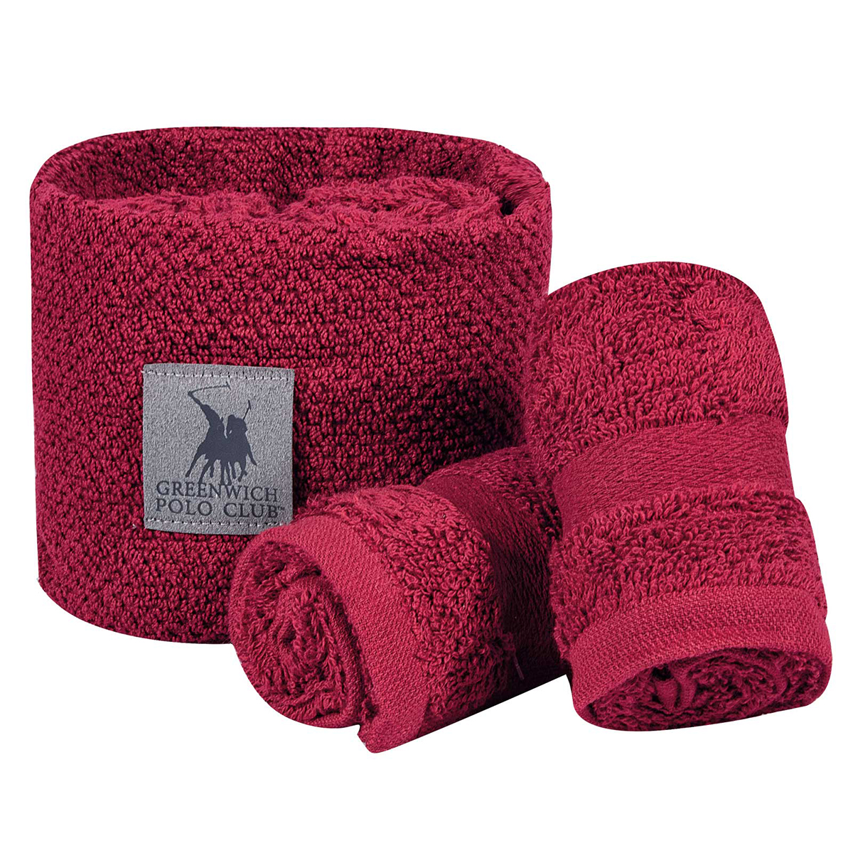 Λαβέτες (Σετ 4τμχ) Greenwich Polo Club Essential 4109 Bordeaux