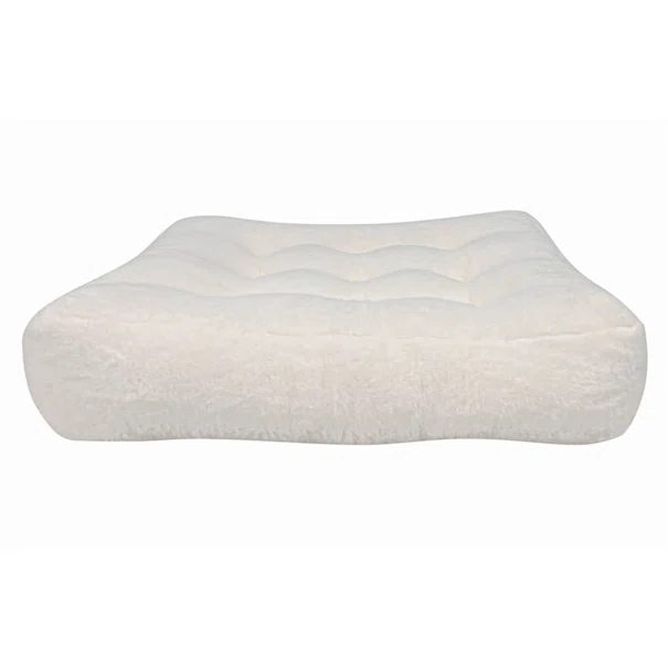 Γούνινη Μαξιλάρα Δαπέδου (50x50x12) Pol Rugs & Mats Rabbit Cream