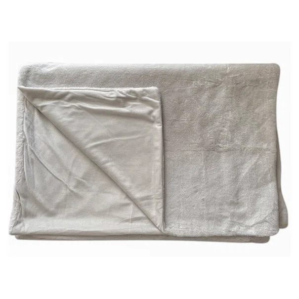 Ριχτάρι Καναπέ Τριθέσιου Γούνινο (180x280) Pol Rugs & Mats Rabbit Ivory