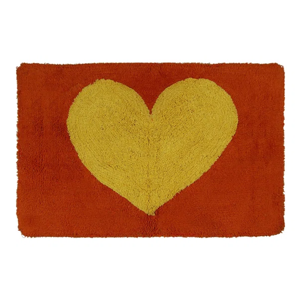 Πατάκι Μπάνιου (50x80) San Lorentzo Heart Κόκκινο