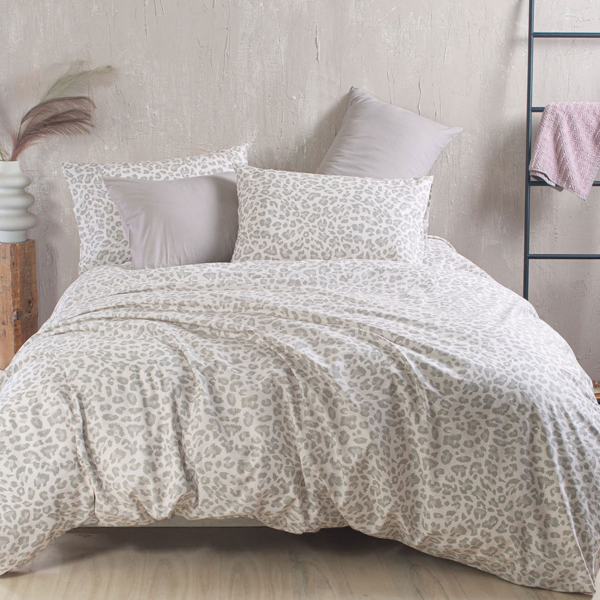 Παπλωματοθήκη Υπέρδιπλη (Σετ 220x250) Rythmos Nova Nala Beige