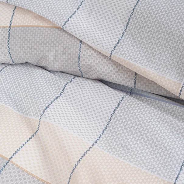 Πάπλωμα Μονό (Σετ 160x240) Rythmos Next Colette Grey/Blue