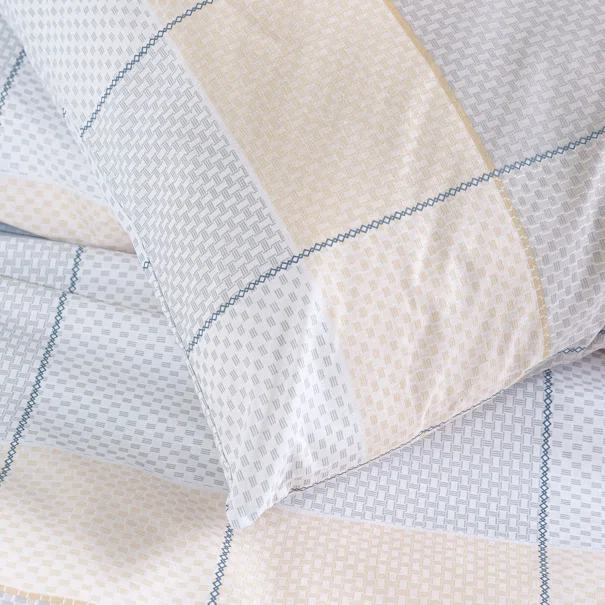 Ζεύγος Μαξιλαροθήκες (50x70) Rythmos Next Colette Grey/Blue