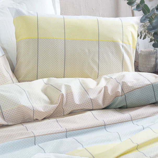 Παπλωματοθήκη Υπέρδιπλη (Σετ 225x250) Rythmos Next Colette Yellow/Blue