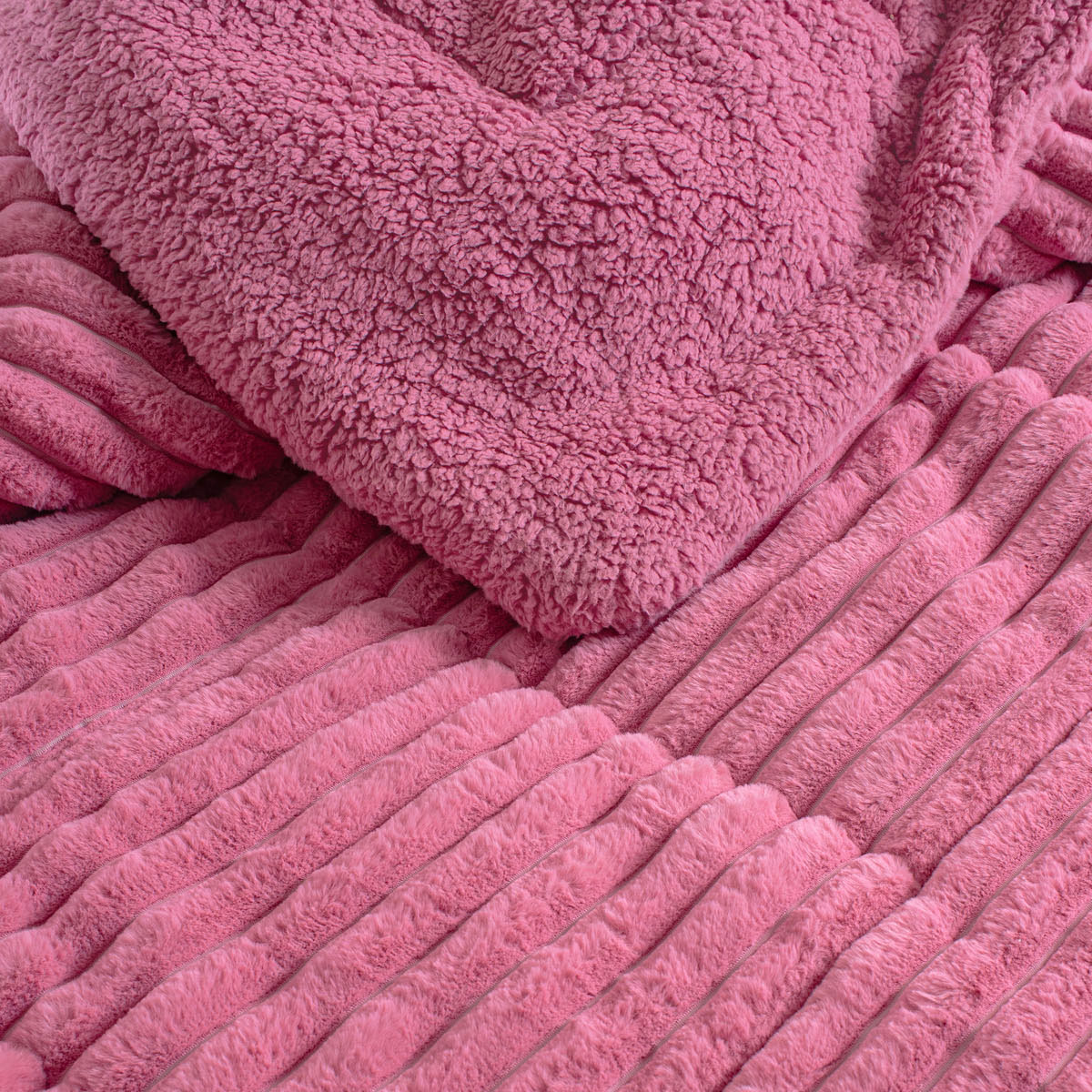 Γούνινο Κουβερτοπάπλωμα Μονό (160X220) Rythmos Butter Pink Λευκά Είδη Κρεβατοκάμαρας Παπλώματα Κουβερτοπαπλώματα Μονά Spitishop