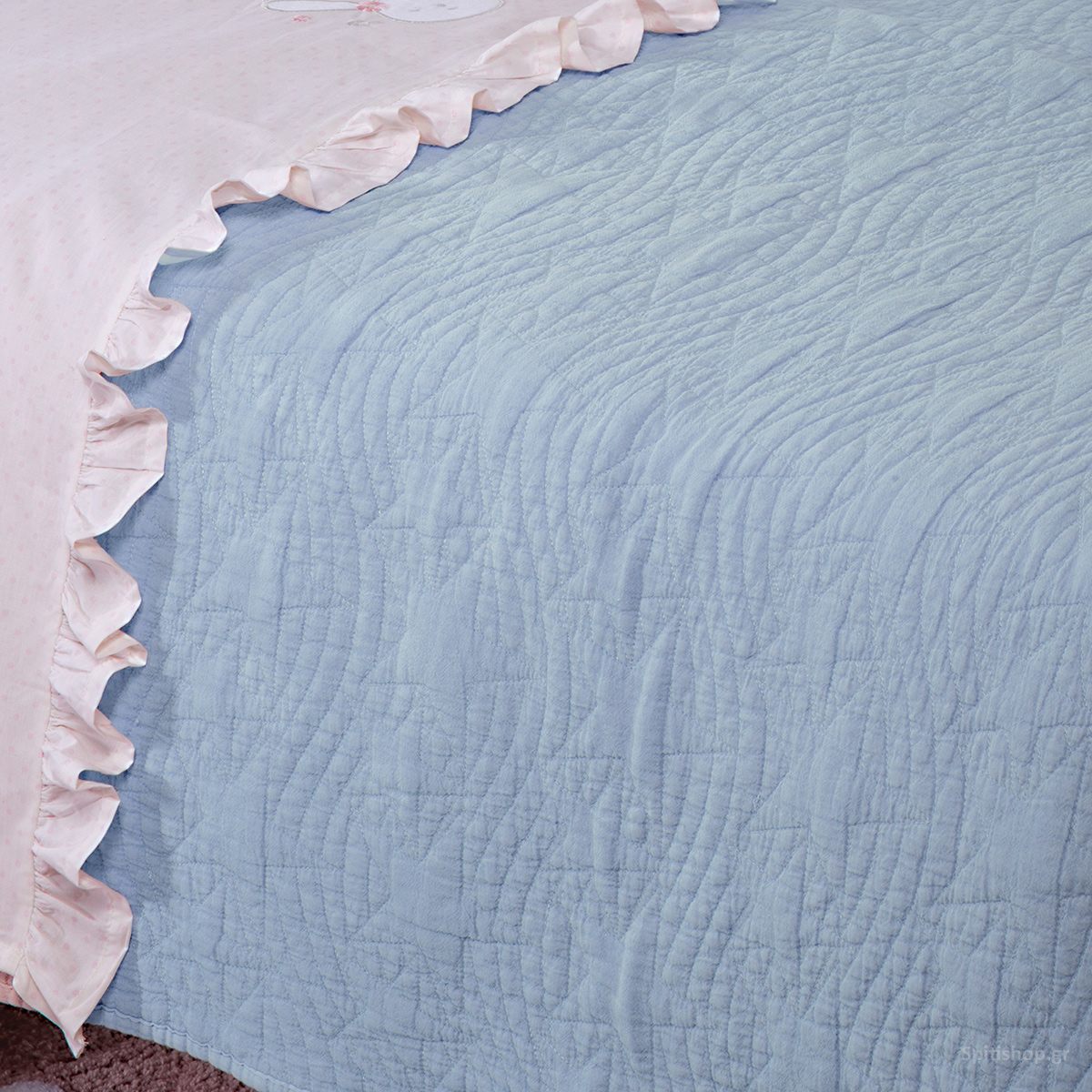 Κουβερλί Κούνιας (110x150) Nef-Nef Homeware Baby Stars Blue