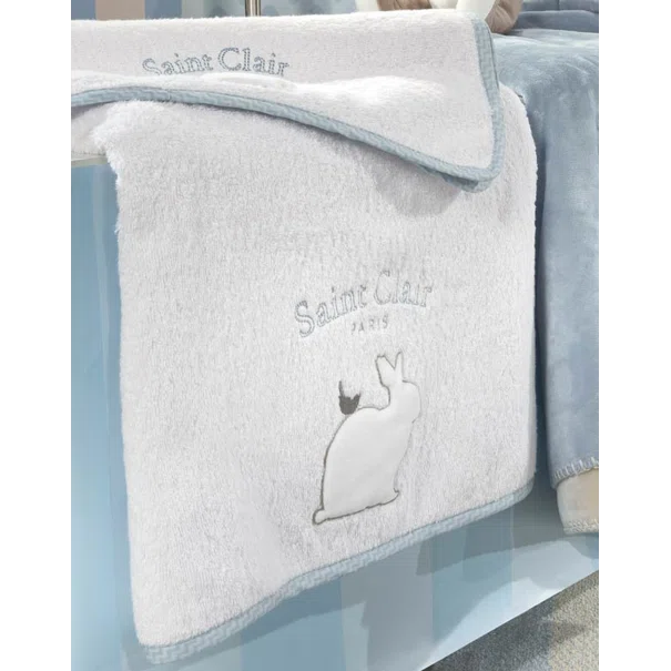 Παιδικές Πετσέτες (Σετ 2τμχ) Saint Clair Lapin Blue 450gsm