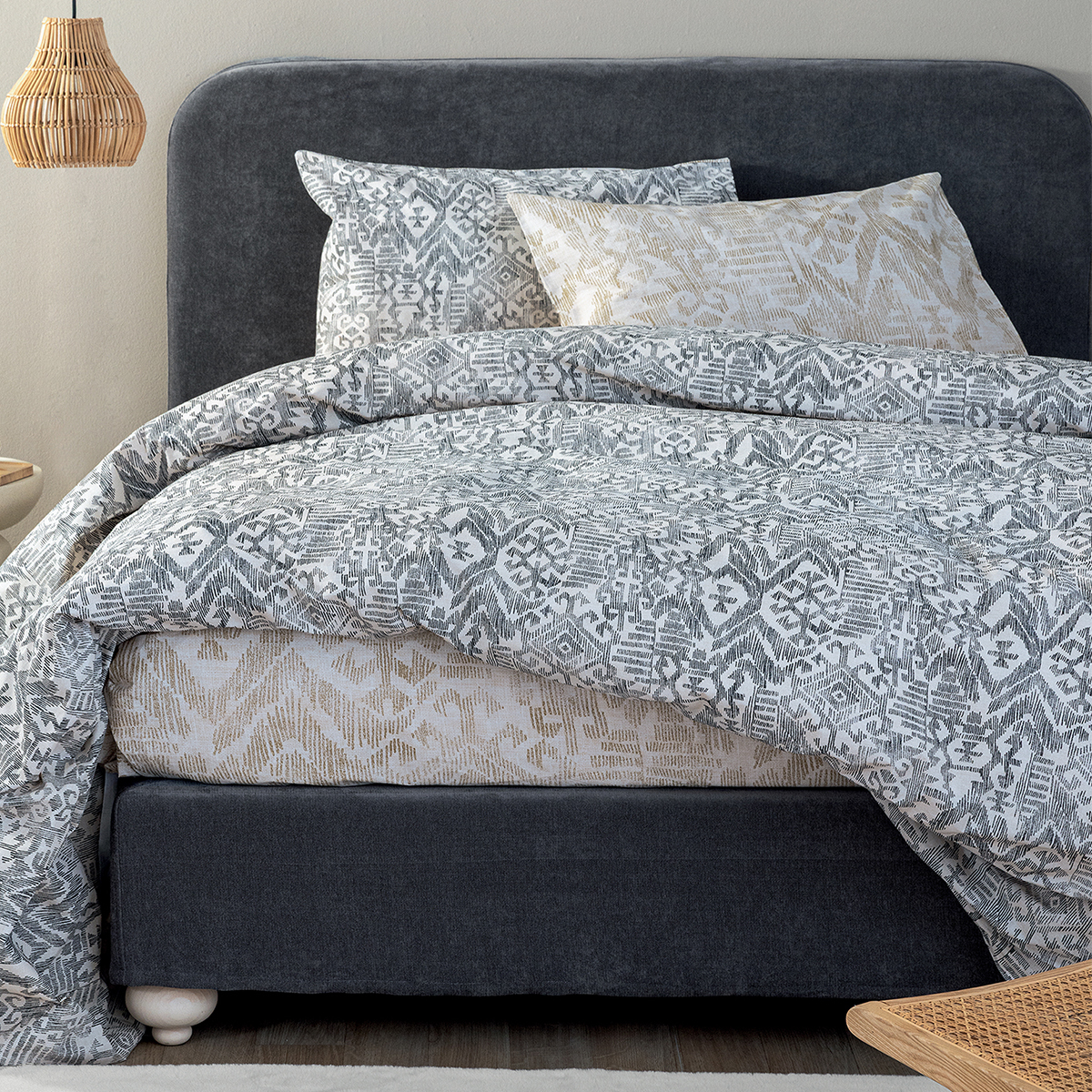 Παπλωματοθήκη Υπέρδιπλη (Σετ 240x250) 2 Όψεων Palamaiki Fashion Life FL6292