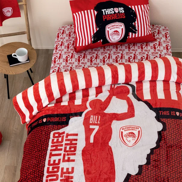 Κουβέρτα Fleece Μονή (160x220) Palamaiki DG Olympiacos
