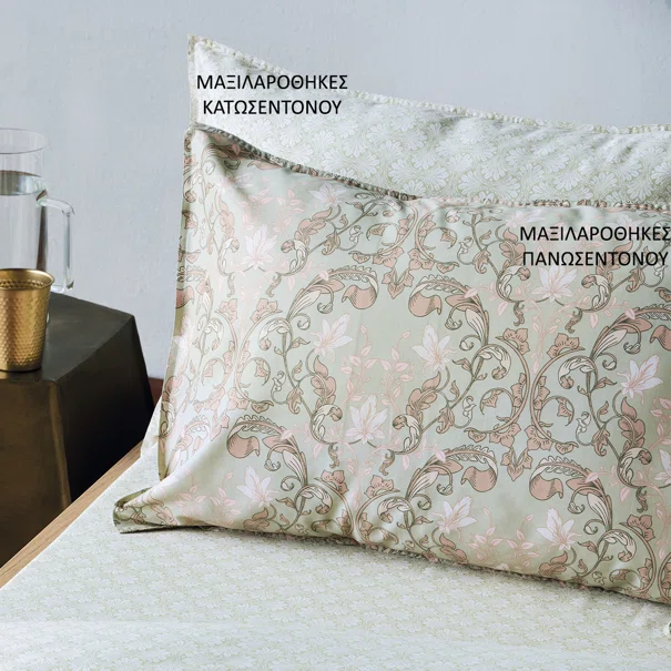 Ζεύγος Μαξιλαροθήκες Oxford (50x70) Kentia Stylish Cressida 21