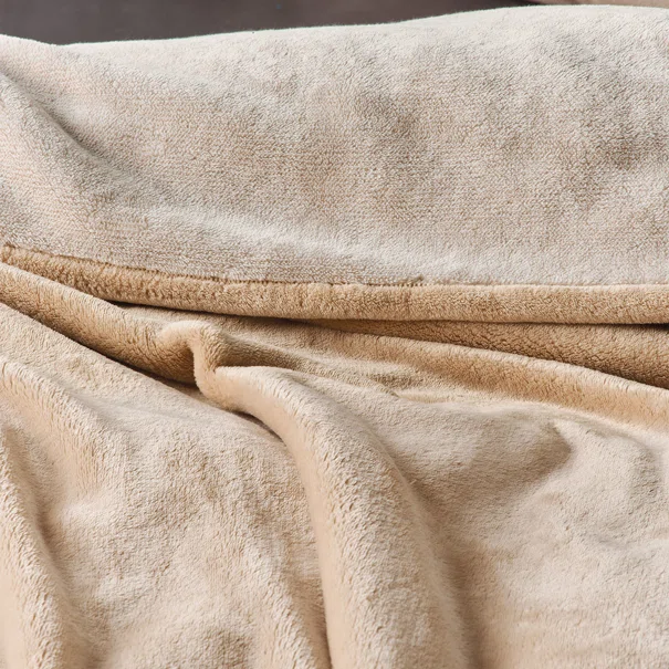 Κουβέρτα Βελουτέ King Size (240x260) Kentia Loft Yolanda 12 Beige