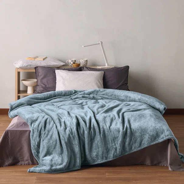 Κουβέρτα Βελουτέ King Size (240x260) Kentia Loft Yolanda 19 Ciel