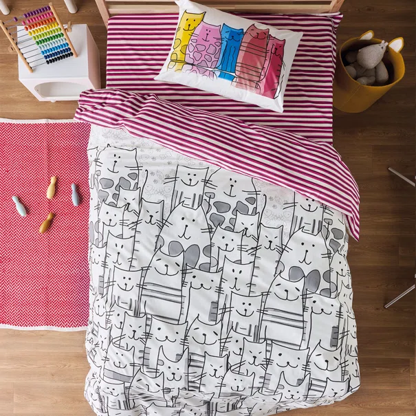 Παπλωματοθήκη Μονή (Σετ 165x245) 2 Όψεων Kentia Kids Zuzu