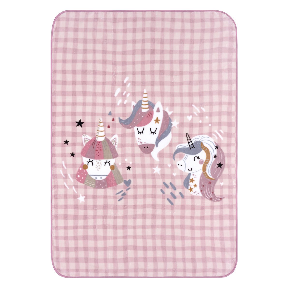Κουβέρτα Βελουτέ Μονή (160X220) Kentia Kids Corno Παιδικά Λευκά Είδη 'Υπνου Παιδικές Κουβέρτες Spitishop