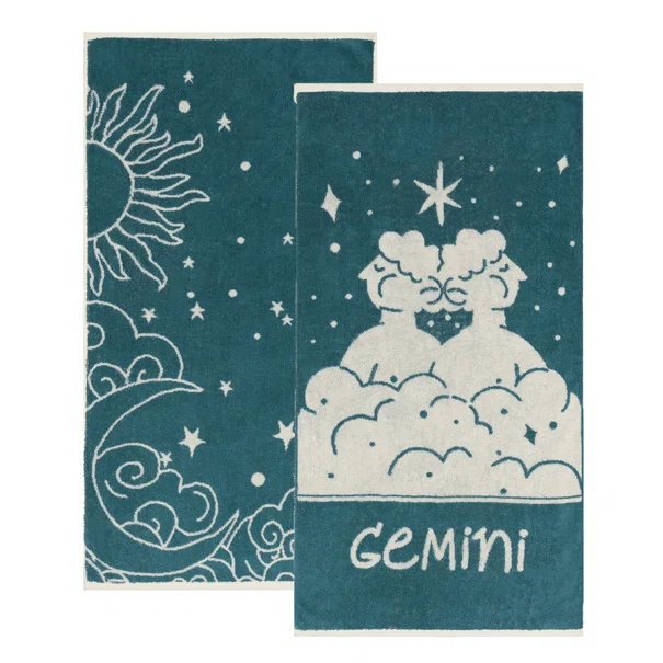 Πετσέτες Προσώπου (Σετ 2τμχ) Kentia Versus Zodiac Gemini 500gsm