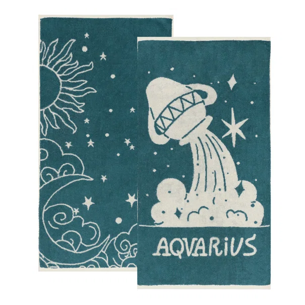 Πετσέτες Προσώπου (Σετ 2τμχ) Kentia Versus Zodiac Aquarius 500gsm