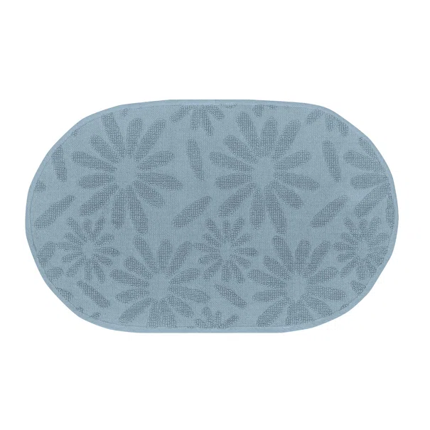 Πατάκι Μπάνιου Οβάλ (70x110) Kentia Loft Camilo 19 Blue