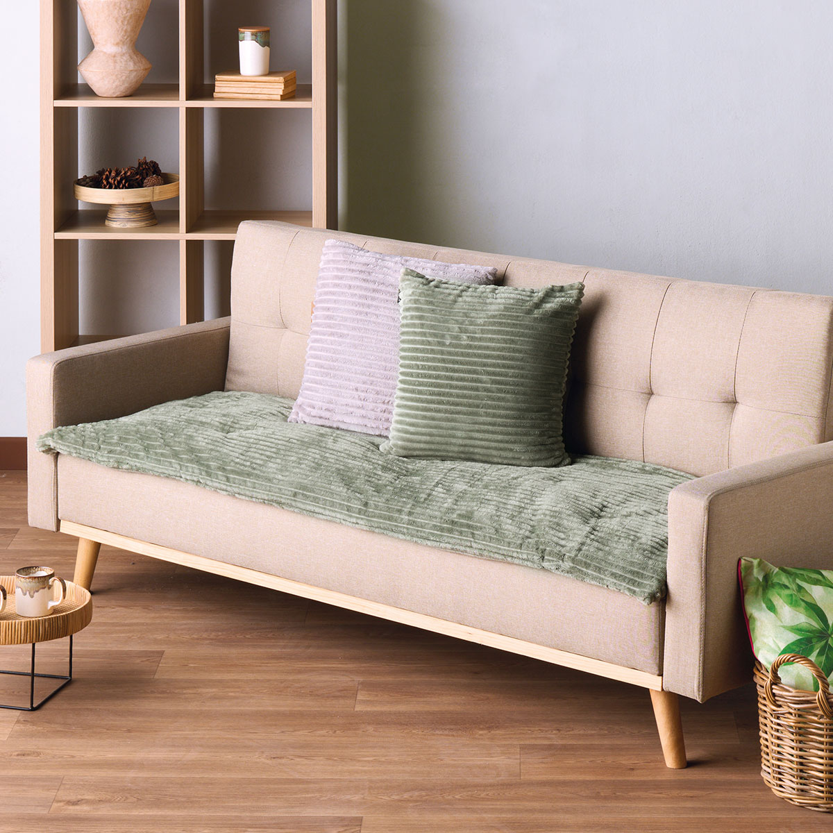 Fleece Ανώστρωμα Καναπέ (75x190) Kentia Versus Sergio 10 Green