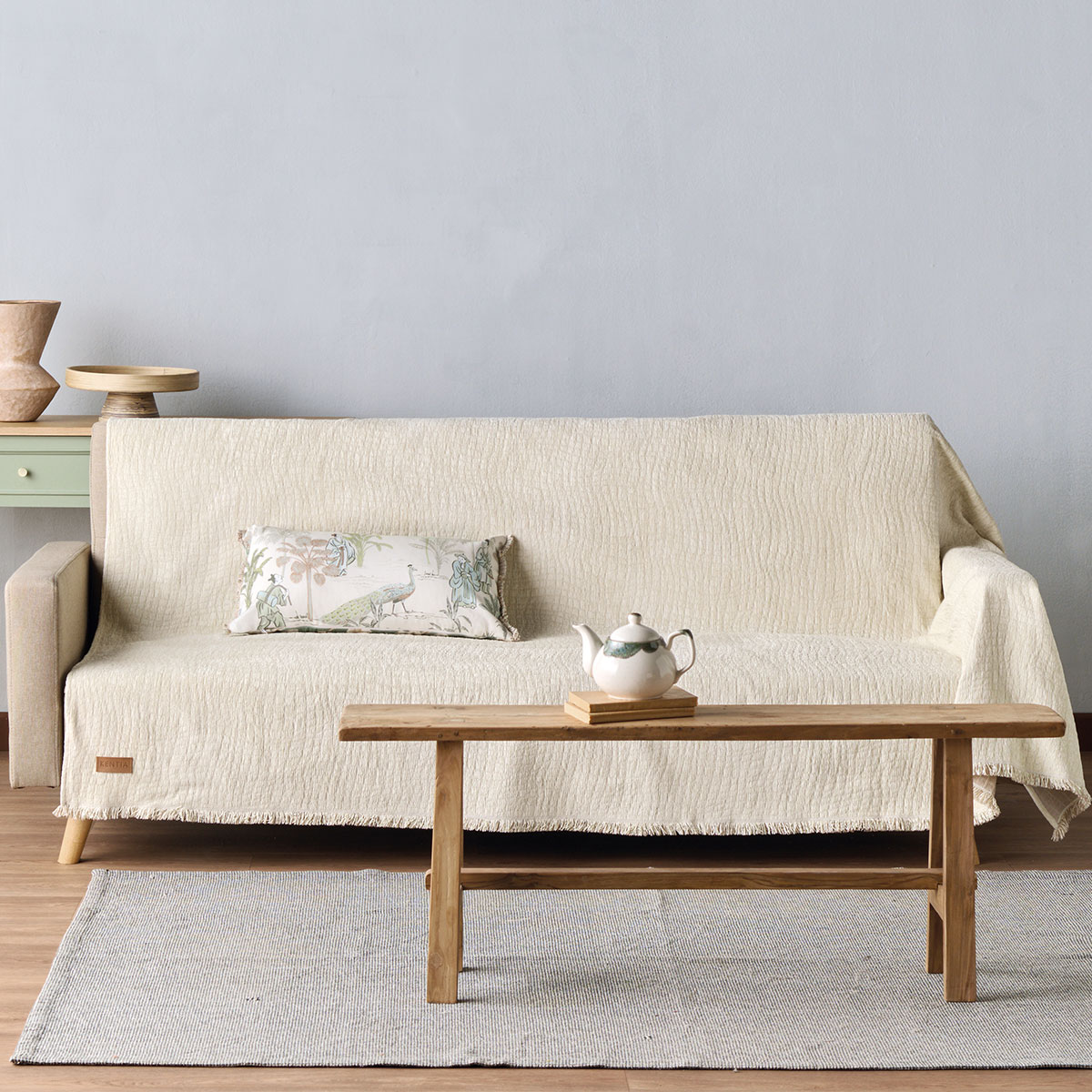 Ριχτάρι Καναπέ Διθέσιου (180x250) Kentia Stylish Joplin 12 Ecru