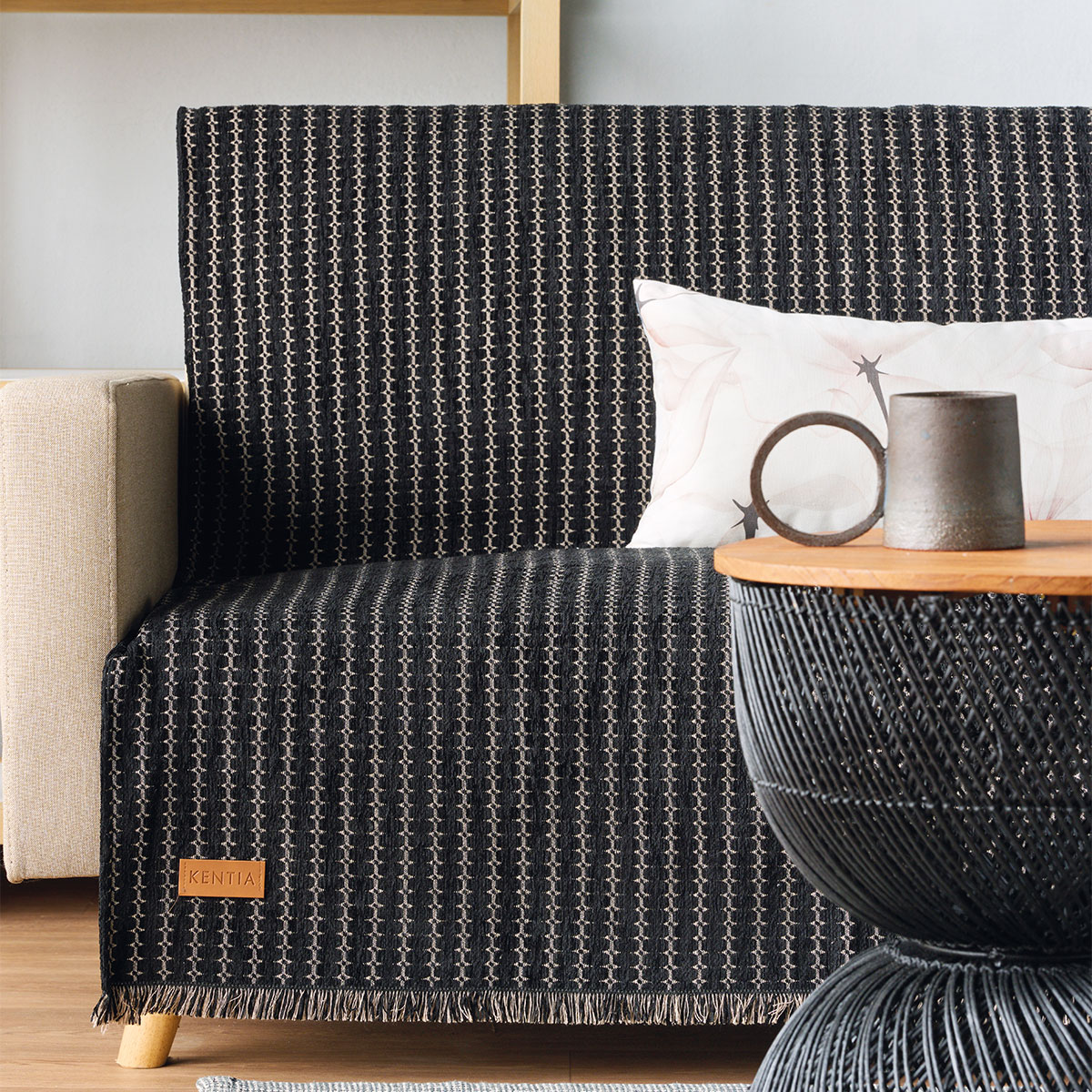 Ριχτάρι Καναπέ Διθέσιου (180x250) Kentia Stylish Prince 30 Black