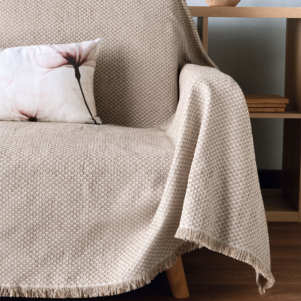Ριχτάρι Καναπέ Διθέσιου (180X250) Kentia Stylish Mick 26 Beige Λευκά Είδη Σαλονιού Ριχτάρια Spitishop
