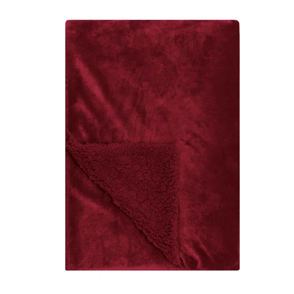 Διακοσμητικό Ριχτάρι Fleece/Κουβέρτα Καναπέ (130x170) Kentia Stylish Ivanna 05 Bordeaux
