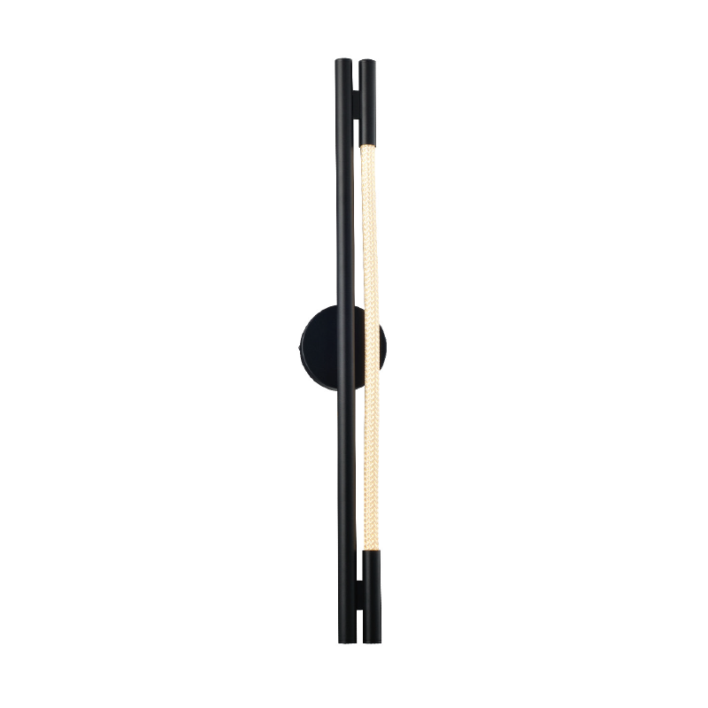 Απλίκα Τοίχου LED Aca Malpo V43181WBK800 Black