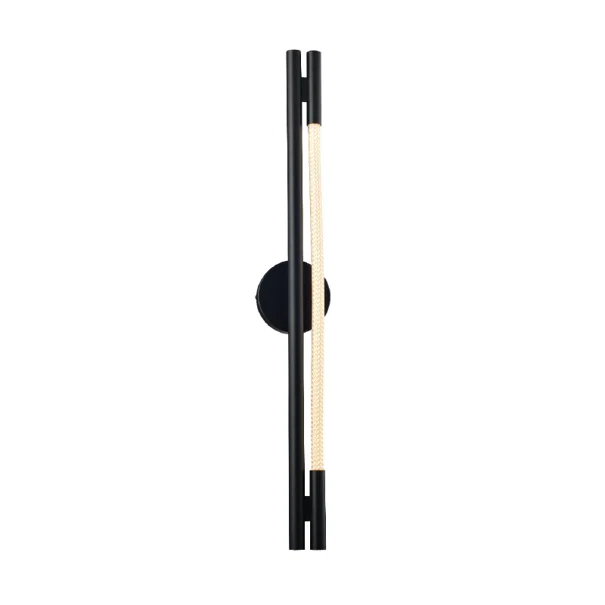 Απλίκα Τοίχου LED Aca Malpo V43181WBK800 Black
