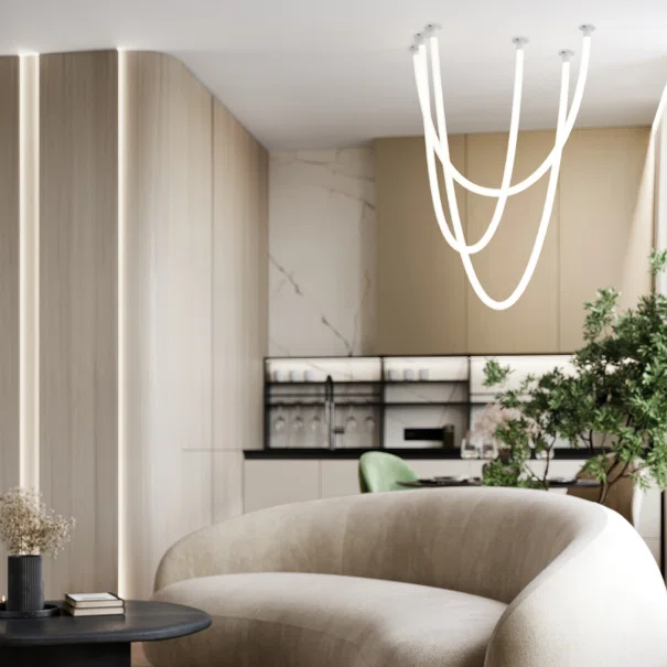Φωτιστικό Οροφής Τρίφωτο LED Aca Jungle ZM42LEDP240 White