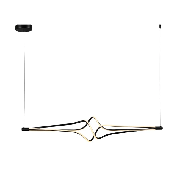 Φωτιστικό Οροφής Δίφωτο LED 3 CCT Aca Shine HM607LEDPBKCCT Black/White