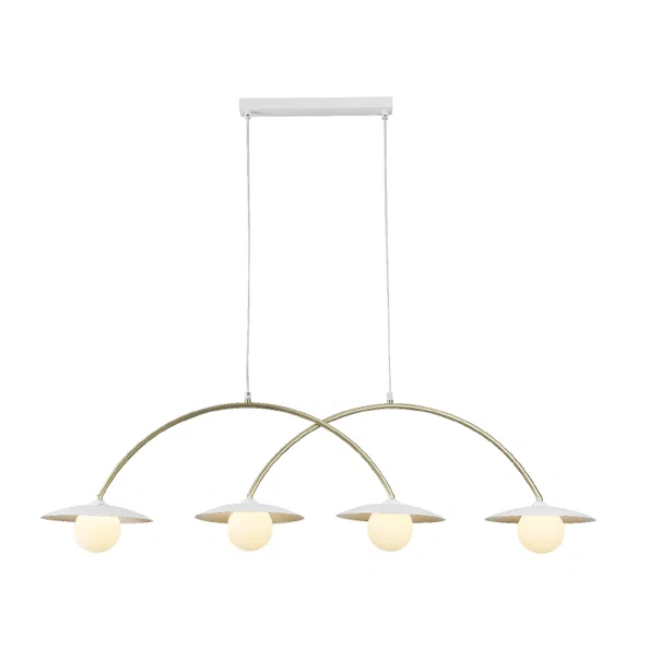 Φωτιστικό Οροφής Πολύφωτο Aca Fleria HM235P4 White/Gold