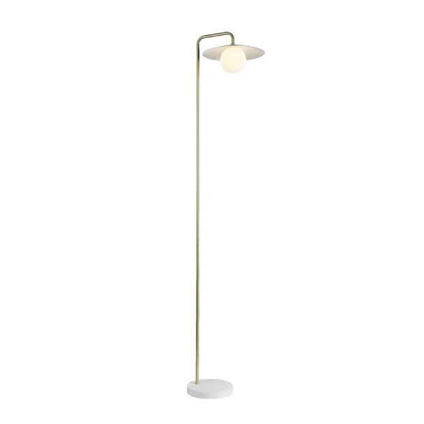 Φωτιστικό Δαπέδου Aca Fleria HM235F1 White/Gold
